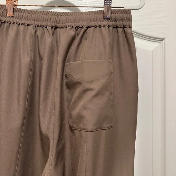 Varley Cypress Turn Up Stretch Twill Taupe Casual Neutral Relaxed Pants Small - Picture 10 of 11